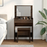 Wooden Dressing Table 60cm Wide With Stool - Vantage Home