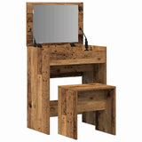 Wooden Dressing Table 60cm Wide With Stool - Vantage Home
