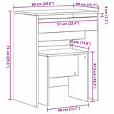 Wooden Dressing Table 60cm Wide With Stool - Vantage Home