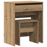 Wooden Dressing Table 60cm Wide With Stool - Vantage Home
