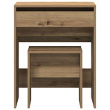 Wooden Dressing Table 60cm Wide With Stool - Vantage Home