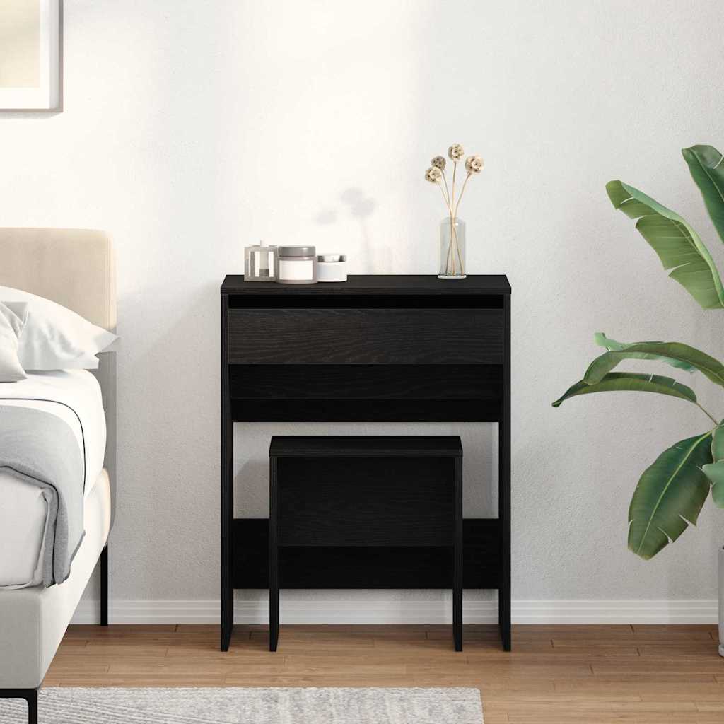 Wooden Dressing Table 60cm Wide With Stool - Vantage Home