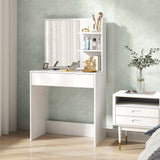 Wooden Dressing Table 75cm Wide With 1 Drawer - Velmora