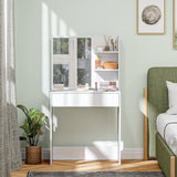 Wooden Dressing Table 75cm Wide With 1 Drawer - Velmora