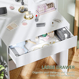 Wooden Dressing Table 75cm Wide With 1 Drawer - Velmora