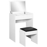Wooden Dressing Table Set 60.2cm Wide - Velmora