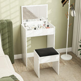 Wooden Dressing Table Set 60.2cm Wide - Velmora