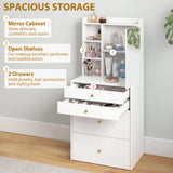 Wooden Dressing Table Set 60cm Wide - Velmora