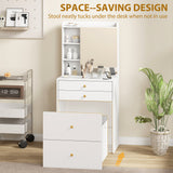 Wooden Dressing Table Set 60cm Wide - Velmora