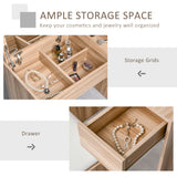 Wooden Dressing Table Set 80cm Wide - Velmora