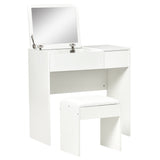 Wooden Dressing Table Set 80cm Wide - Velmora