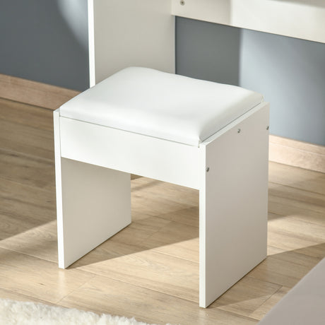 Wooden Dressing Table Set 80cm Wide - Velmora