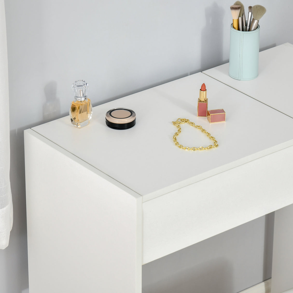 Wooden Dressing Table Set 80cm Wide - Velmora