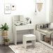 Wooden Dressing Table Set 80cm Wide - Velmora