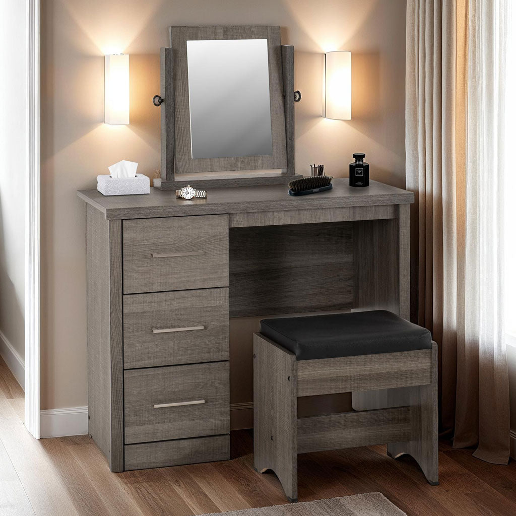 Lisbon Wooden Dressing Table Set | Cozy Furniture Direct