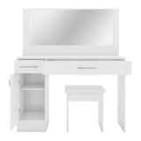 Wooden Dressing Table Set With 1 Door And 2 Drawers - Nevada