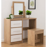 Wooden Dressing Table Set With 3 Drawers - Seville