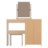 Wooden Dressing Table Set With 4 Drawers - Nevada