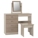Wooden Dressing Table Set With 4 Drawers - Nevada