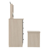 Wooden Dressing Table Set With 4 Drawers - Nevada