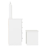 Wooden Dressing Table Set With 4 Drawers - Nevada