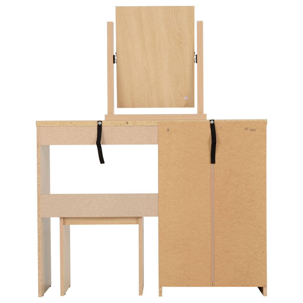 Wooden Dressing Table Set With 4 Drawers - Nevada