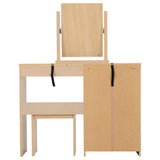 Wooden Dressing Table Set With 4 Drawers - Nevada