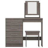 Wooden Dressing Table Set With 4 Drawers - Nevada
