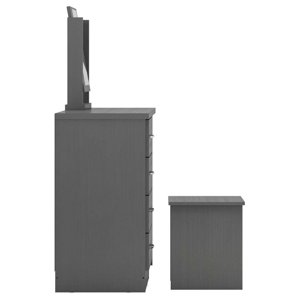 Wooden Dressing Table Set With 4 Drawers - Nevada