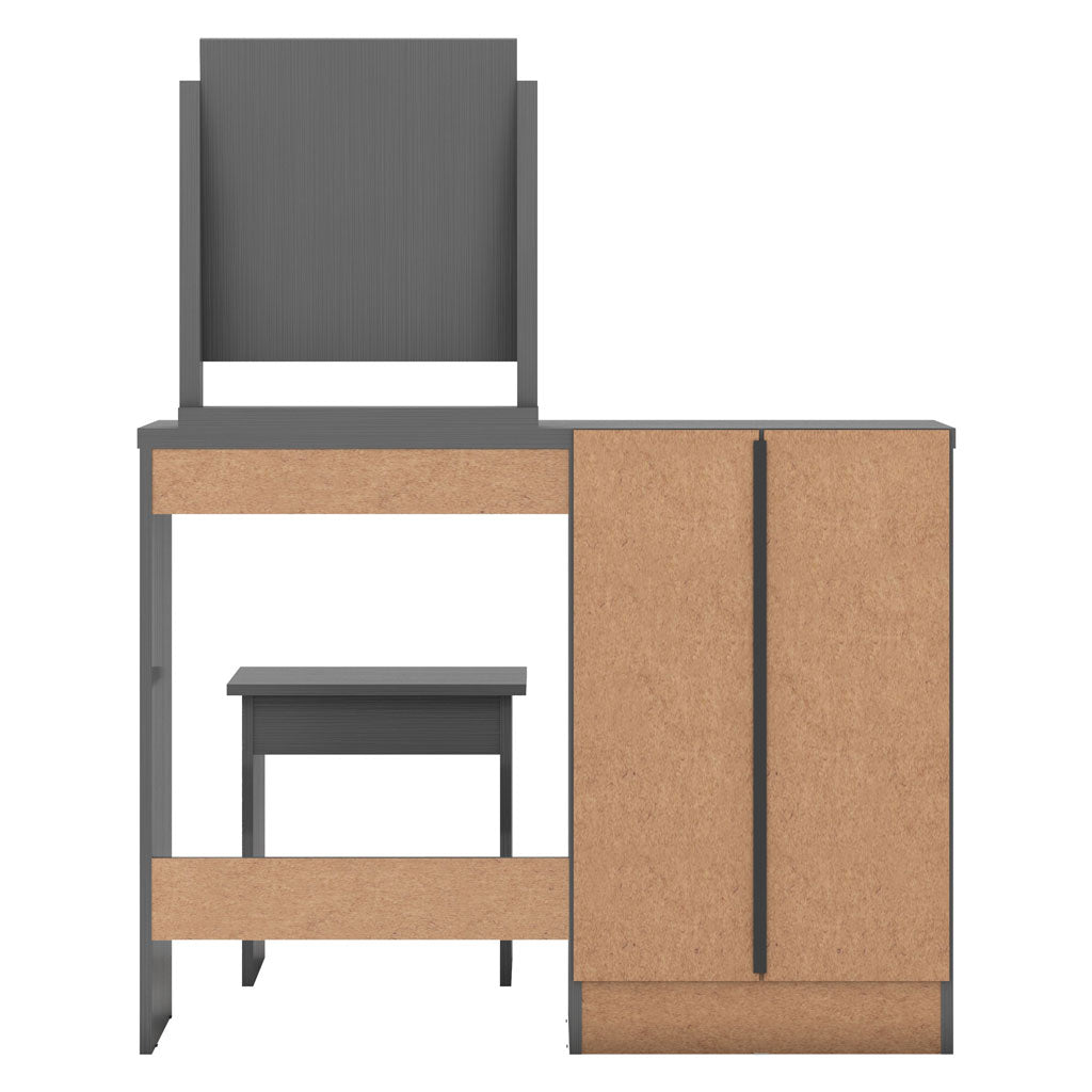 Wooden Dressing Table Set With 4 Drawers - Nevada