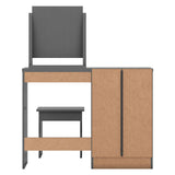 Wooden Dressing Table Set With 4 Drawers - Nevada