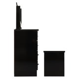 Wooden Dressing Table Set With 4 Drawers - Nevada