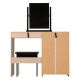 Wooden Dressing Table Set With 4 Drawers - Nevada