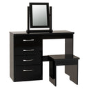 Wooden Dressing Table Set With 4 Drawers - Nevada