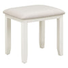 Wooden Dressing Table Stool With Fabric Seat - Bordeaux