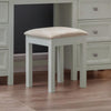 Wooden Dressing Table Stool With Fabric Seat - Maine
