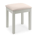 Wooden Dressing Table Stool With Fabric Seat - Maine