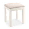 Wooden Dressing Table Stool With Fabric Seat - Maine