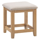 Wooden Dressing Table Stool With Fabric Seat - Windsor