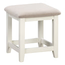 Wooden Dressing Table Stool With Fabric Seat - Windsor