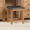 Wooden Dressing Table Stool With Faux Leather Seat - Marlborough