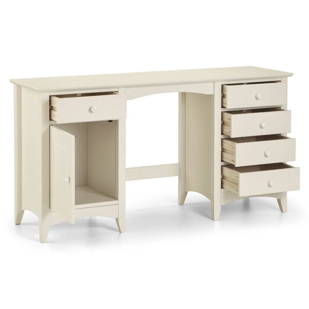Wooden Dressing Table With 1 Door And 5 Drawers - Cameo