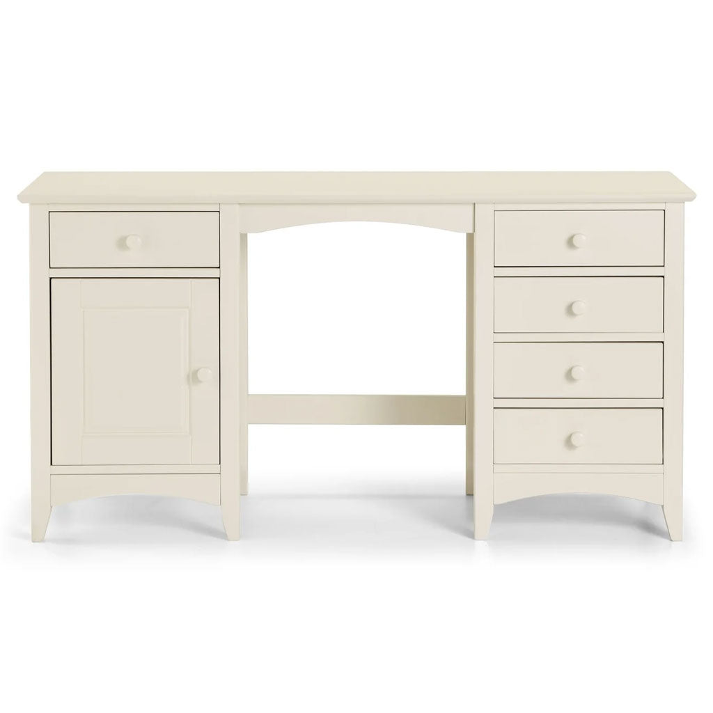 Wooden Dressing Table With 1 Door And 5 Drawers - Cameo