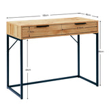 Wooden Dressing Table With 2 Drawers - Bali