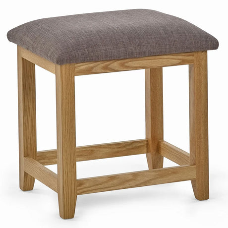 Wooden Dressing Table With 3 Drawers And Stool - Mallory