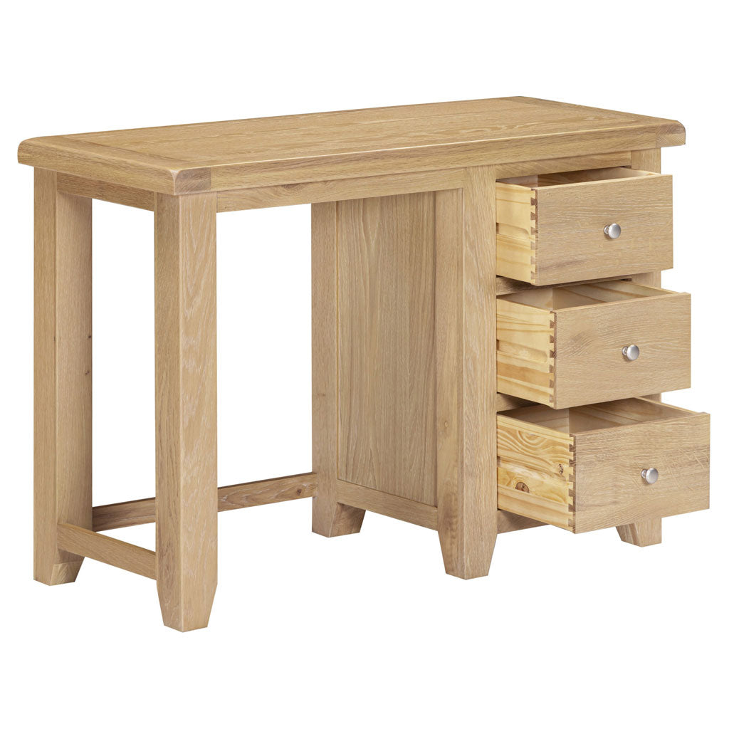 Wooden Dressing Table With 3 Drawers - Windsor