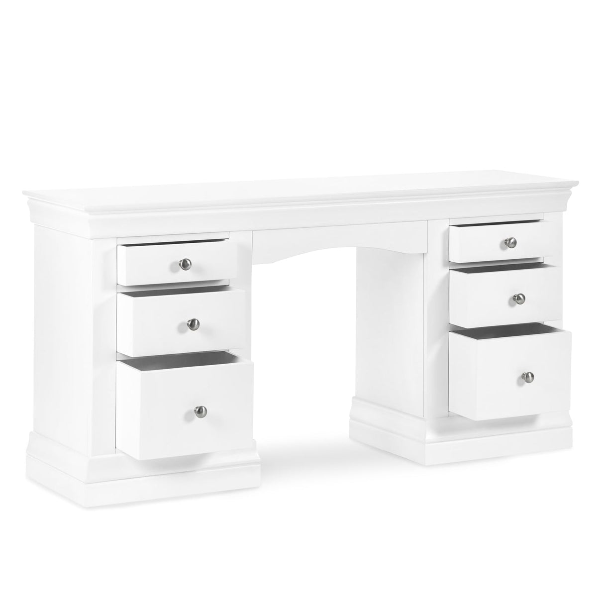 Wooden Dressing Table With 6 Drawers - Clermont
