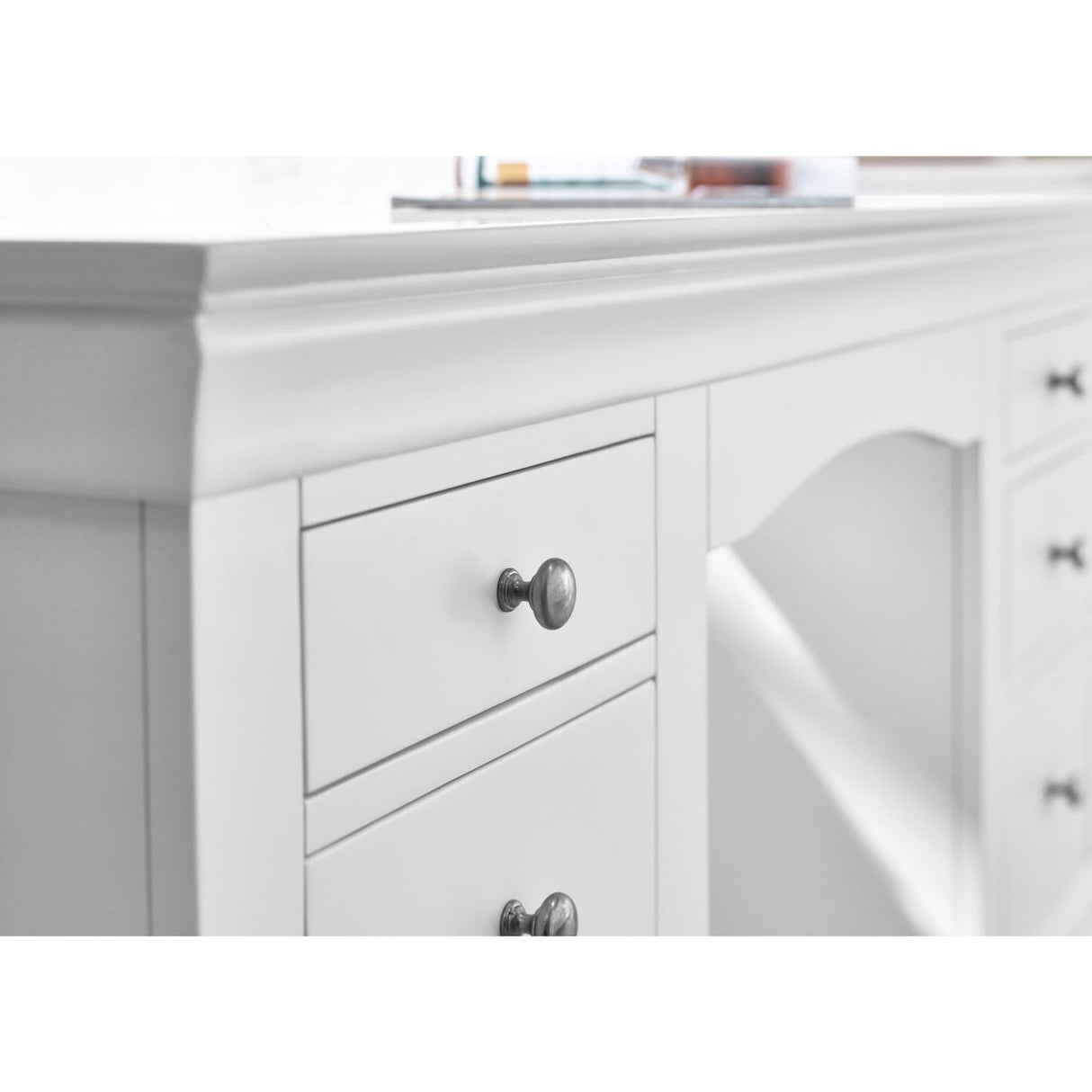 Wooden Dressing Table With 6 Drawers - Clermont