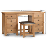 Wooden Dressing Table With 8 Drawers - Marlborough