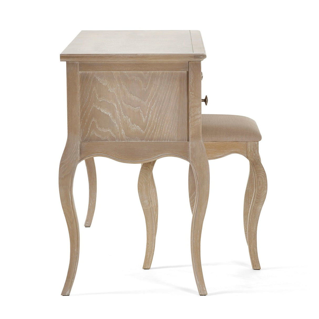 Wooden Dressing Table With Stool - Camille